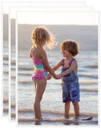 vidaXL Rame foto colaj pentru masă, 3 buc. , alb, 15x21 cm, MDF (332328)