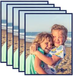 vidaXL Rame foto colaj pentru perete/masă 5 buc. albastru 50x60 cm MDF (332273)