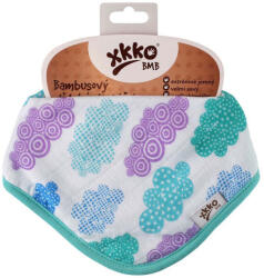 Xkko nyálkendő patentos bambusz felhők fiús BMBBND037