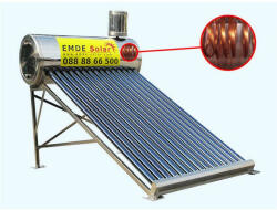 EMDE-solar Слънчев колектор, EMDE-Solar, Слънчев бойлер, MDSC470-58/1800-25-25 -250L. , Вакуумно-тръбен, термосифонен, неръждаем със серпентина