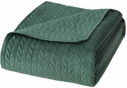 MOXIE bársonyos steppelt ágytakaró Szín: Zöld, Méret: 240x220