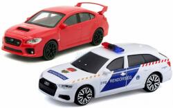 Bburago Audi A6 rendőrautó + Subaru Impreza WRX STI 1:43 (18-31064)