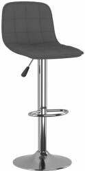 vidaXL Scaun de bar, gri închis, material textil (333936)