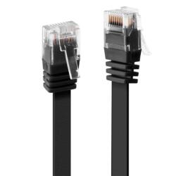 Lindy Cablu de retea cat 6 UTP Flat Negru 10m, Lindy L47525 (L47525)
