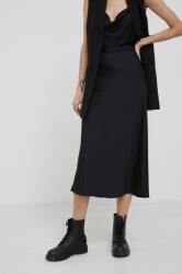 Calvin Klein szoknya fekete, midi, harang alakú - fekete 36