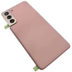 tel-szalk-19297055 Samsung Galaxy S21 5G rózsaszín Akkufedél hátlap - kamera lencse burkolati elem ragasztóval (tel-szalk-19297055)