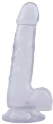 Chisa-novelties Dildo Transparent cu Ventuza. 19.5 cm