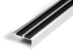 AVFloor Lépcső élvédő gumírozott csúszásmentesítő sarokprofil 100 cm fekete