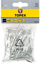 TOPEX Set 50 buc. nituri de aluminiu 3, 2 x 8 mm TOPEX 43E301 (43E301)