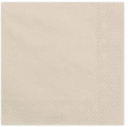 PartyDeco S. r. o Szalvéta, beige, 33 x 33 cm, 20 db/cs