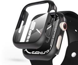  Tok Apple Watch 7/Series 8 (45 mm) védőtok beépített edzett üveggel - DEFENSE 360 - fekete (ECO csomagolás) - nextelshop