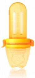 Kidsme Tetina pentru hrana Kidsme - Squeezer, 4 l+, orange and yellow (160378 OY) Set pentru masa bebelusi