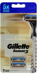Gillette Casete de rezervă pentru aparat de ras, 5 buc. - Gillette Sensor 3 5 buc