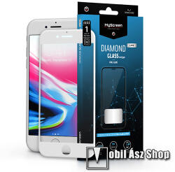 MyScreen APPLE iPhone SE (2022), iPhone SE (2020), iPhone 7, iPhone 8, iPhone 6, iPhone 6s, MYSCREEN DIAMOND GLASS LITE EDGE üvegfólia, 9H, Full, Fehér - mobilasz - 3 499 Ft