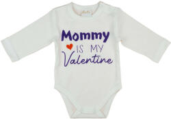 Andrea Kft Mommy is my Valentine" feliratos valentin napi baba body fehér