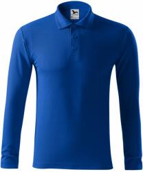 MALFINI Tricou polo bărbați cu mânecă lungă Pique Polo LS - Albastru regal | 3XL (2210518)