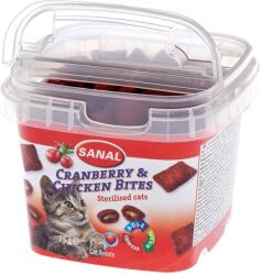 Sanal Cat Cranberry and Chicken Bites Cup 75 gr