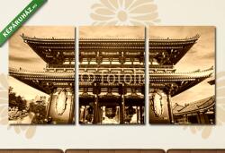  Többrészes Vászonkép, Premium Kollekció: Tokió - Japán, Asakusa templom(125x60 cm, L02)