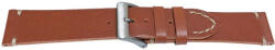  Curea piele maro deschis vintage cusătura alba 22mm - 57097