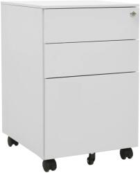 vidaXL Dulap dosare mobil, gri deschis, 39x45x60 cm, oțel (335979) Dulap arhivare