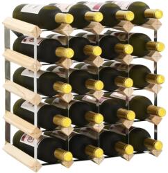 vidaXL Suport sticle de vin pentru 20 sticle, lemn masiv de pin (282469) - comfy