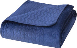  MOXIE bársonyos steppelt ágytakaró Szín: Kék, Méret: 240x260