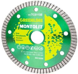 Montolit Greenline Turbo gyémánttárcsa 125x22, 2x1, 4 mm (mttcs125e) (mttcs125e)