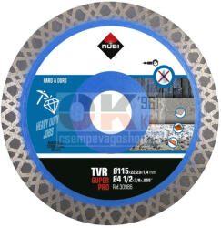 RUBI gyémánttárcsa TVR115 SUPERPRO 115×22, 2×1, 4×10mm (ru30986) (ru30986)