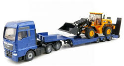 SIKU MAN TGX kamion trélerrel és homlokrakodóval 1:87 (1790)