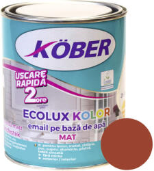 Köber Email mat pe bază de apă Ecolux Kolor Köber maro roșcat RAL 8012 2, 5 l