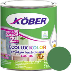 Köber Email lucios pe bază de apă Ecolux Kolor Köber verde RAL 6016 0, 6 l