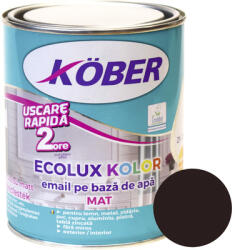 Köber Email mat pe bază de apă Ecolux Kolor Köber brun RAL 8017 0, 6 l