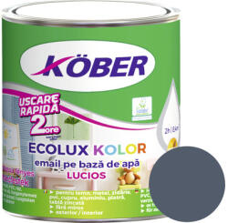 Köber Email lucios pe bază de apă Ecolux Kolor Köber antracit RAL 7016 0, 6 l