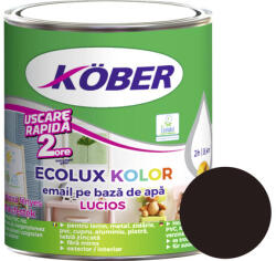 Köber Email lucios pe bază de apă Ecolux Kolor Köber brun RAL 8017 2, 5 l