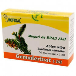 Hofigal - Gemoderivat din Muguri de Brad alb Hofigal, 30 monodoze 30 monodoze - hiris