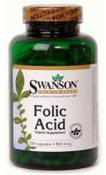 Swanson - Acid Folic 800 mcg Swanson 250 capsule Suplimente alimentare 800 mcg - hiris