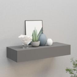 vidaXL Dulap de perete cu sertar, gri, 60x23, 5x10 cm, MDF (330259) Raft