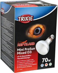 TRIXIE Reptiland ProSun kevert D3 volfrám lámpa (ø 80 × 108 mm, 70 W)