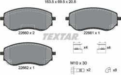 TEXTAR set placute frana, frana disc TEXTAR Q+ 2266001 (2266001)