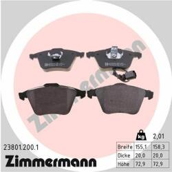 ZIMMERMANN set placute frana, frana disc ZIMMERMANN 23801.200. 1 - automobilus