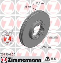 ZIMMERMANN Disc frana ZIMMERMANN COAT Z 250.1369. 20 (250.1369.20)