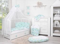 BabyLion 5 részes ágyneműhuzat szett - Menta Láma - babylion