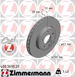ZIMMERMANN Disc frana ZIMMERMANN COAT Z 400.3690. 20 (400.3690.20)
