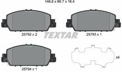 TEXTAR set placute frana, frana disc TEXTAR 2579201 (2579201)