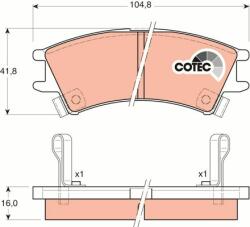 QWP set placute frana, frana disc QWP WBP949 (WBP949)