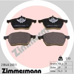ZIMMERMANN set placute frana, frana disc ZIMMERMANN 21848.200. 1 (21848.200.1)
