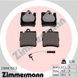 ZIMMERMANN set placute frana, frana disc ZIMMERMANN 21898.155. 2 (21898.155.2)