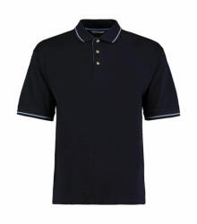 Kustom Kit Férfi rövid ujjú galléros póló Kustom Kit Men's Classic Fit St. Mellion Polo XL, Sötétkék navy/világos kék