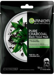 Garnier Masca servetel Pure Charcoal cu Ceai Negru pentru matifiere Garnier Masca de fata