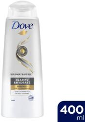 Dove Clarify & Hydrate szulfátmentes sampon aktív szénnel 400 ml